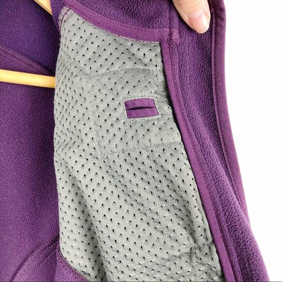 L.L. Bean Nylon Purple Full Zip Jacket Fleece Lined Size Small Pockets - Picture 13 of 13